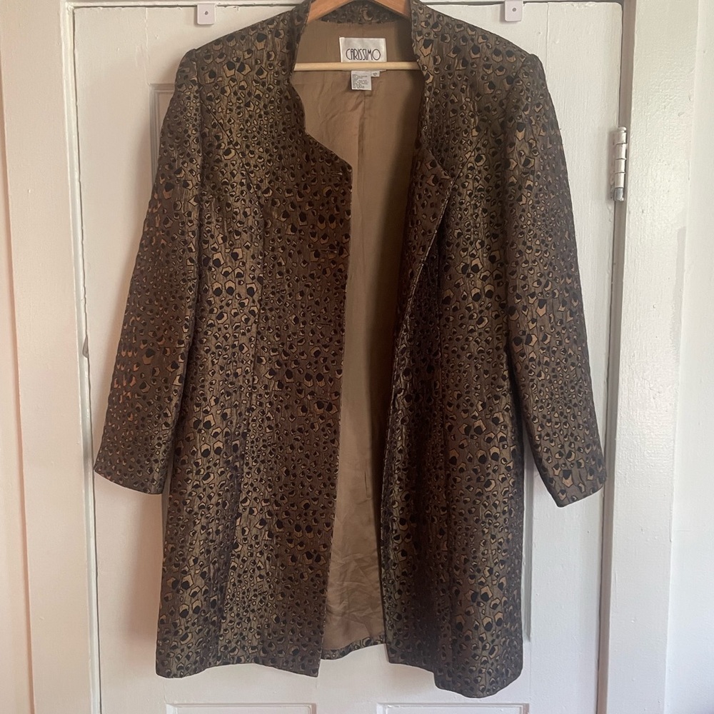Gold Oversized Blazer